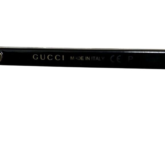 Gucci Unisex‎ Square Sunglasses Black Frame Gray Lens UV400 Protection - Picture 10 of 13